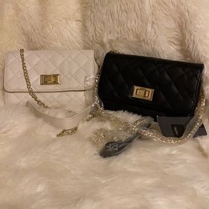 Black and White Crossbody purses. NWT.